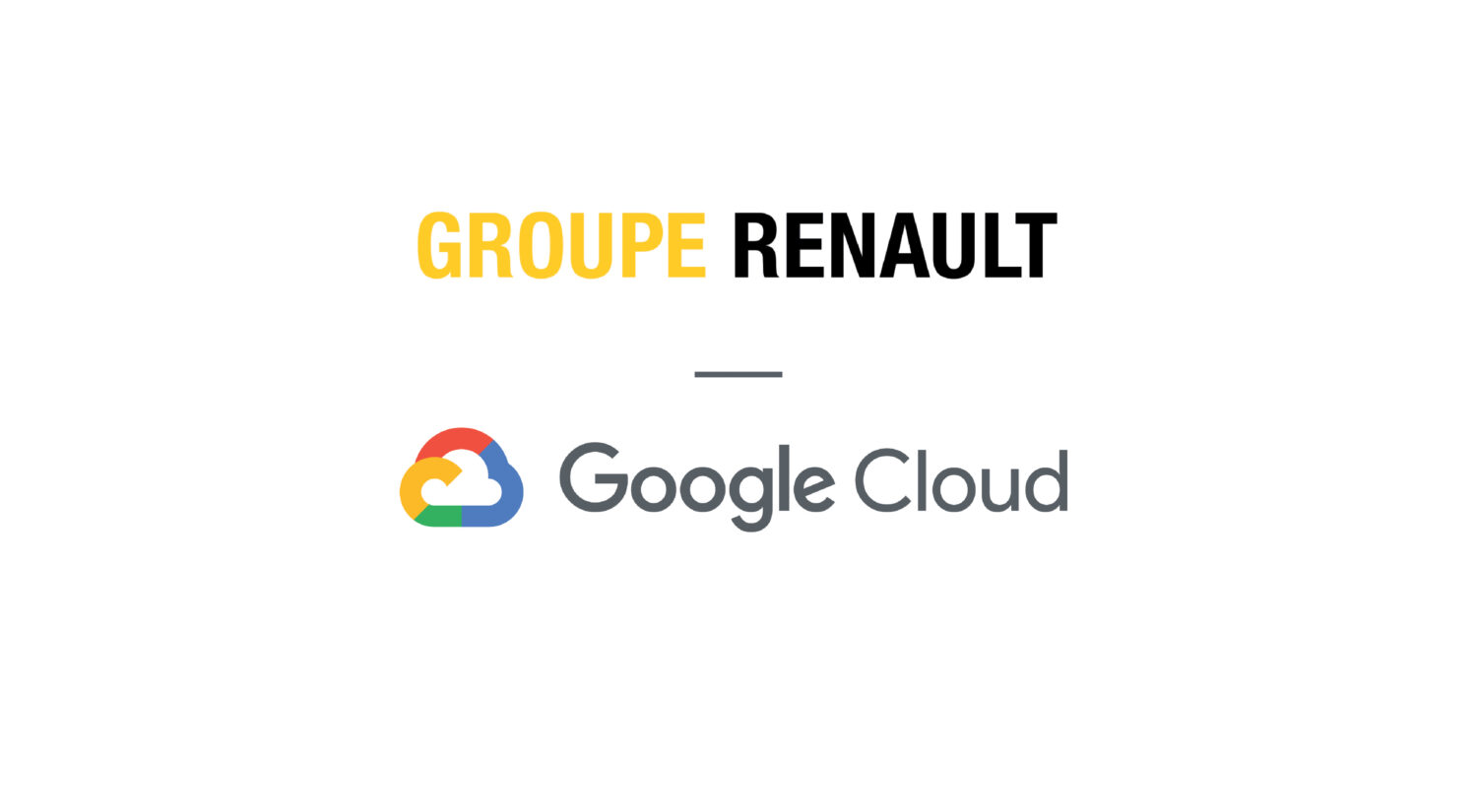 2020 - INDUSTRY 4.0 : GROUPE RENAULT AND GOOGLE CLOUD PARTNERSHIP